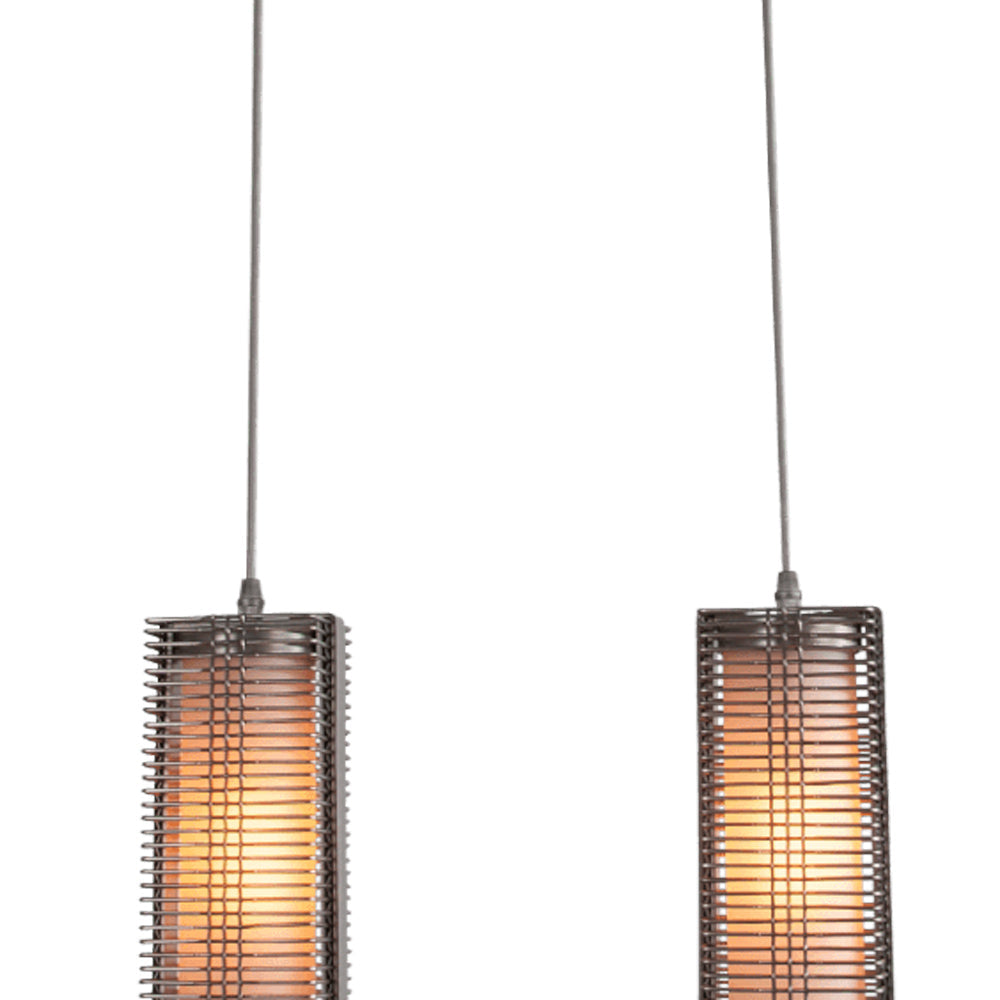 Downtown Mesh Multi Light Linear LED Pendant Light in Detail.