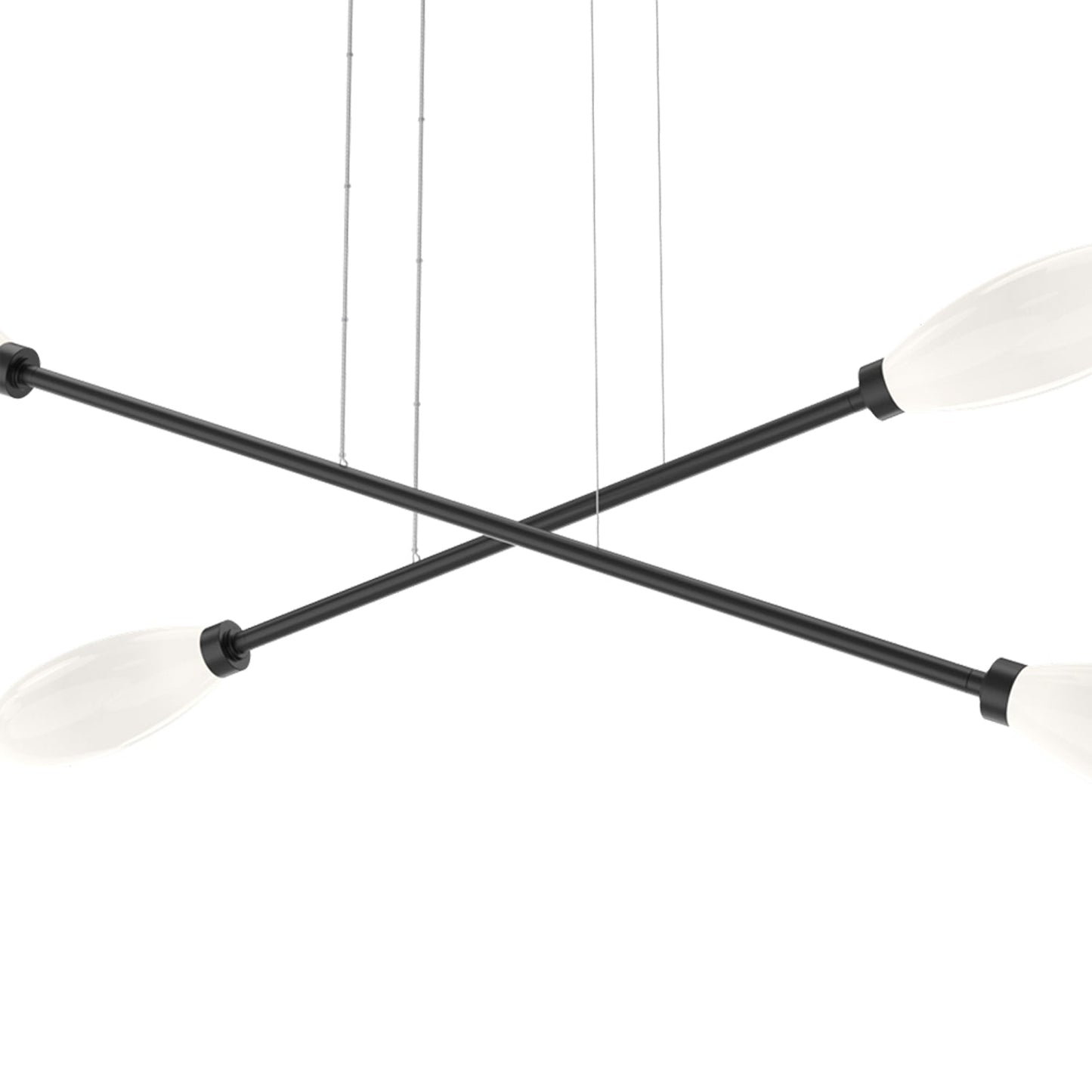 Fiori Double Moda Linear LED Chandelier in Detail.