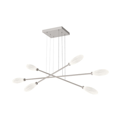 Fiori Triple Moda Linear LED Chandelier.