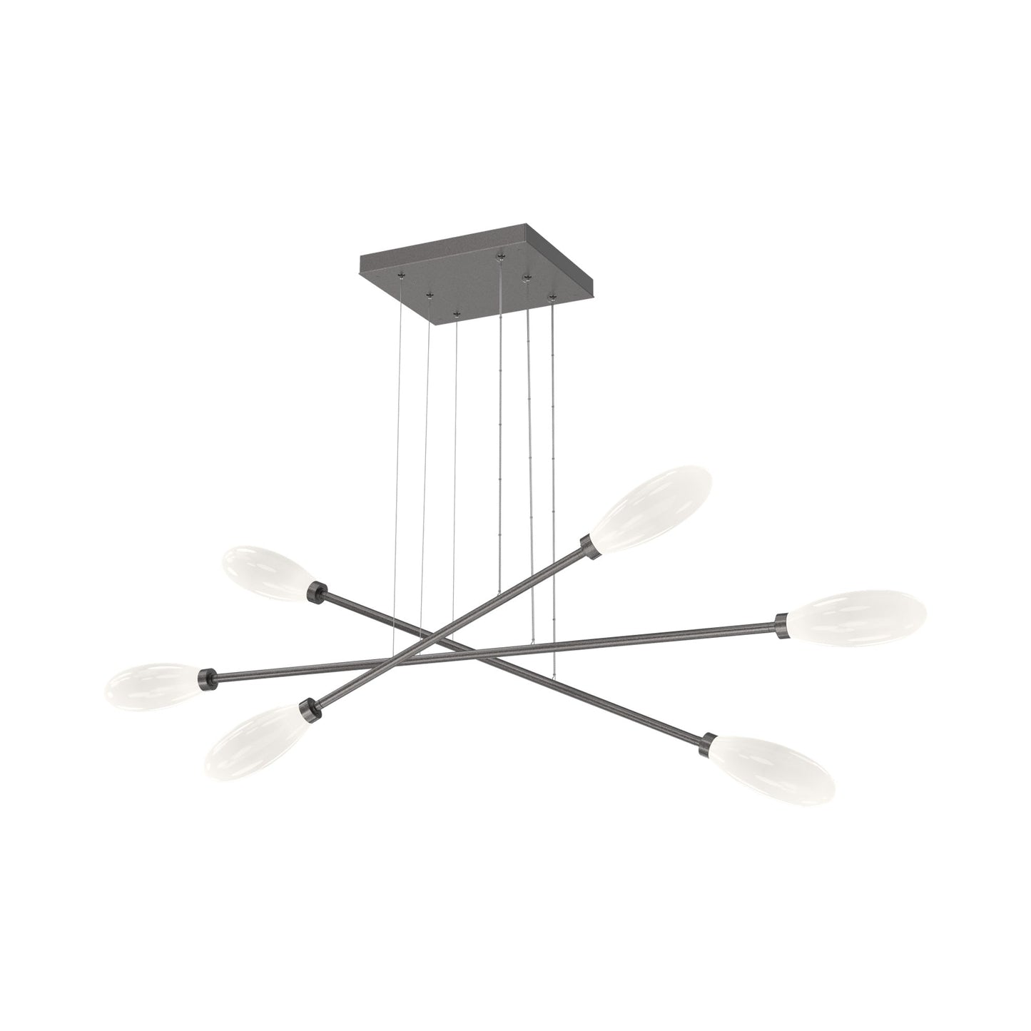 Fiori Triple Moda Linear LED Chandelier in Graphite.