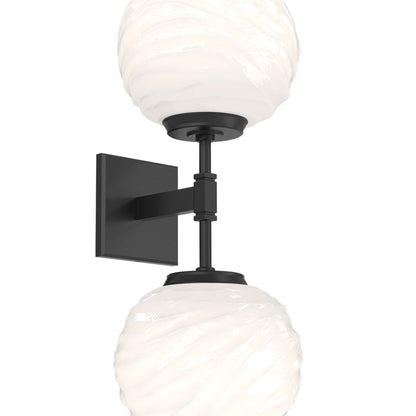 Gaia Double LED Wall Light in Detail.