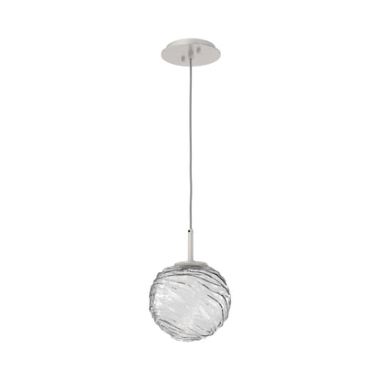 Gaia LED Pendant Light in Beige Silver/Clear (Medium).