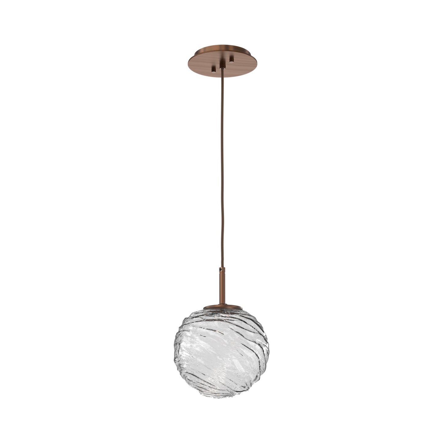 Gaia LED Pendant Light in Oil Rubbed Bronze/Clear (Medium).