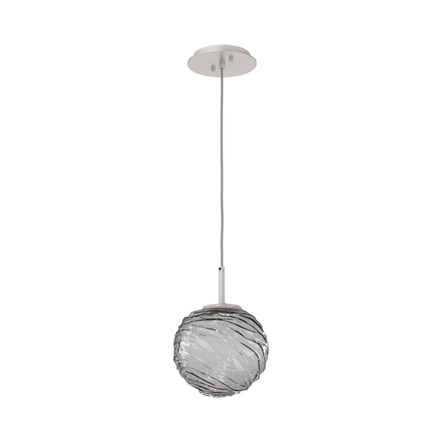 Gaia LED Pendant Light in Beige Silver/Smoke (Medium).