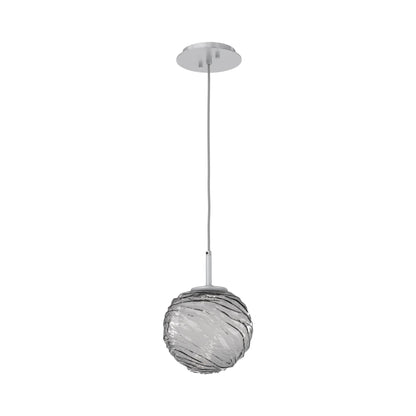 Gaia LED Pendant Light in Classic Silver/Smoke (Medium).