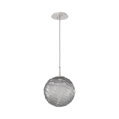 Gaia LED Pendant Light in Beige Silver/Smoke (Large).