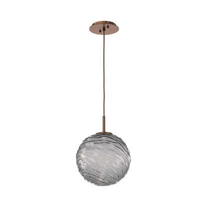 Gaia LED Pendant Light in Oil Rubbed Bronze/Smoke (Large).