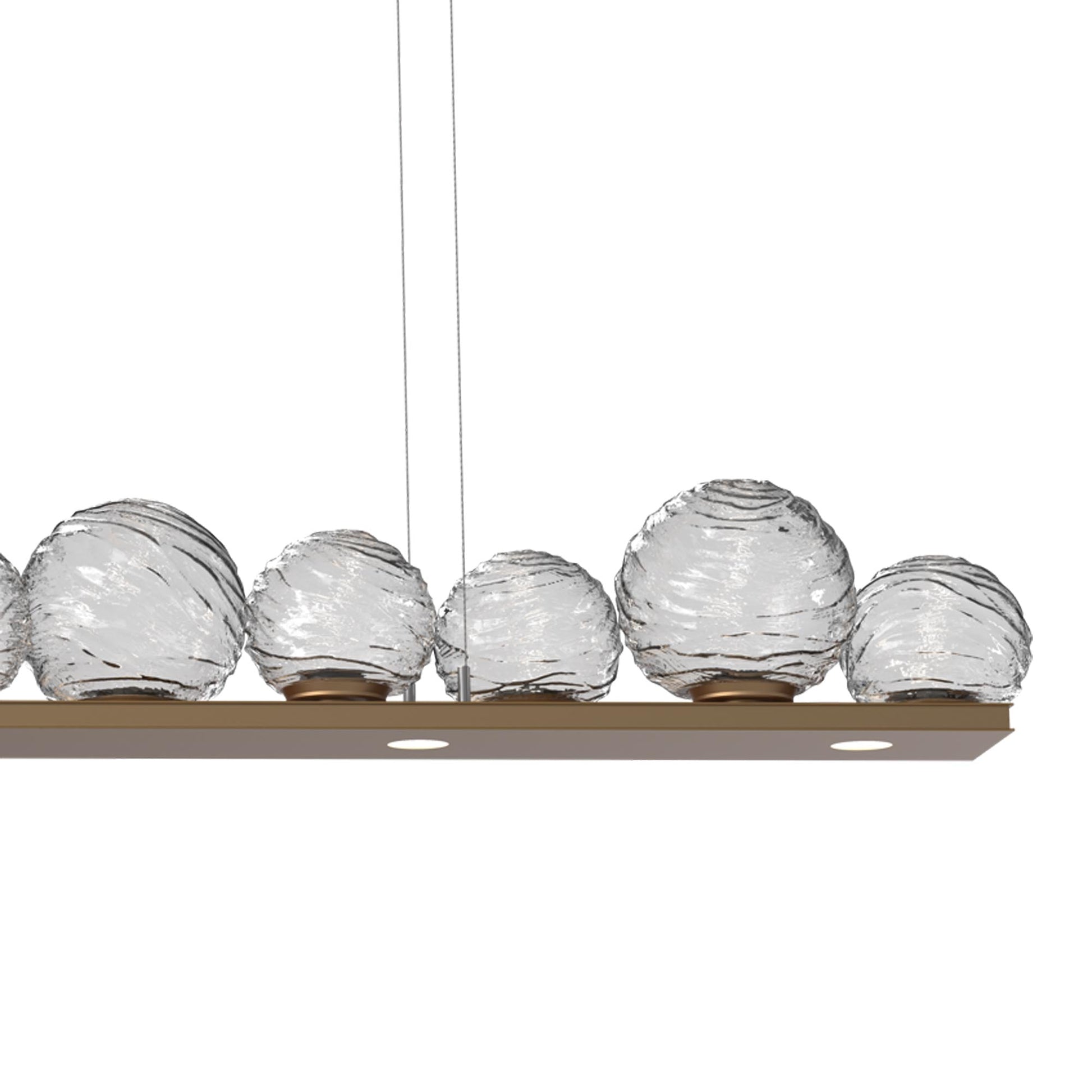 Gaia Linear LED Chandelier in Detail.