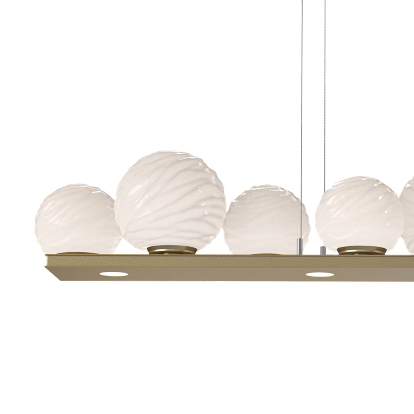 Gaia Linear LED Chandelier in Detail.