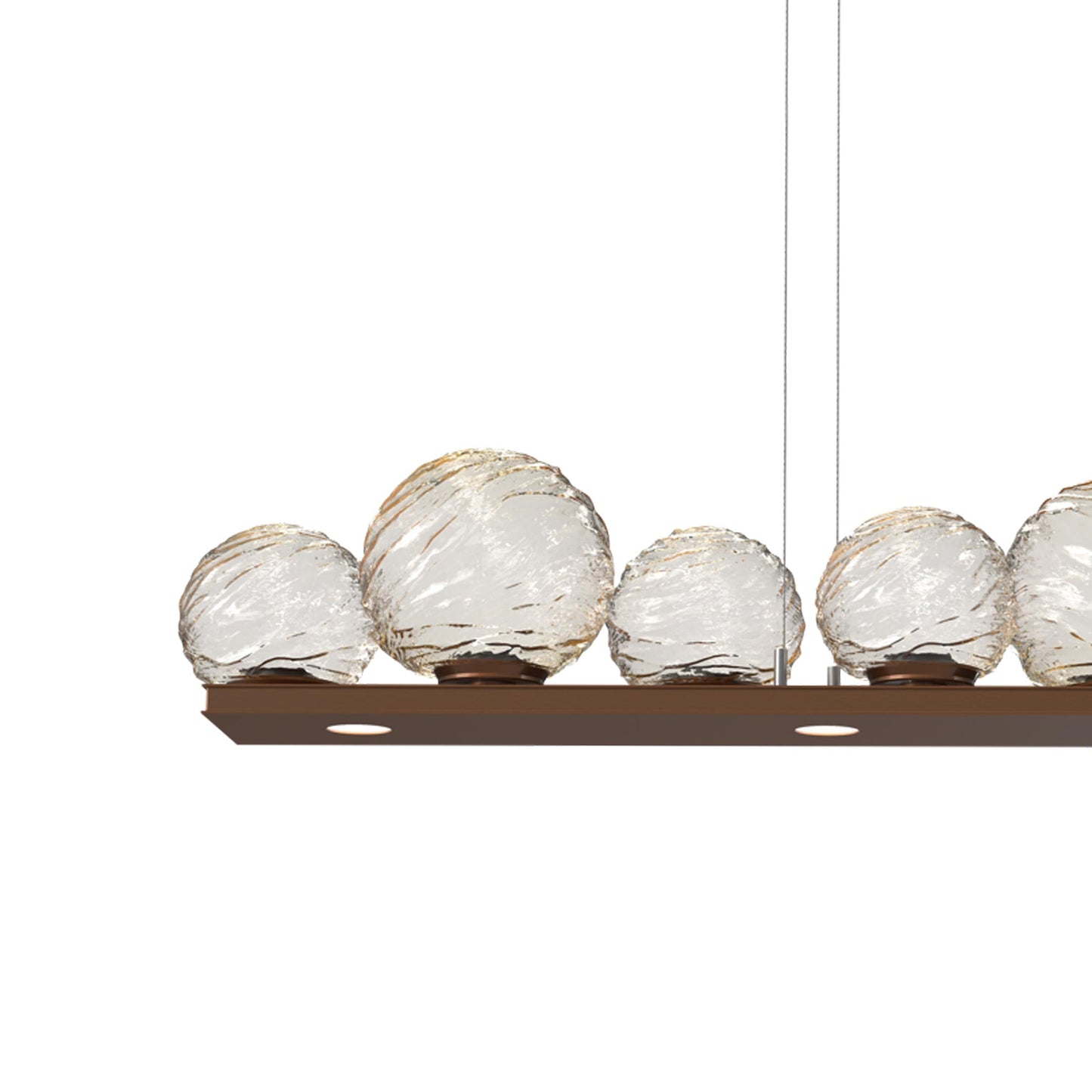 Gaia Linear LED Chandelier in Detail.