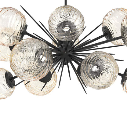 Gaia Oval Starburst LED Chandelier in Detail.