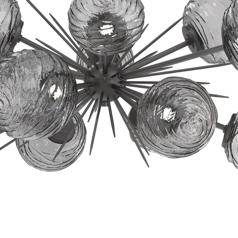 Gaia Oval Starburst LED Chandelier in Detail.