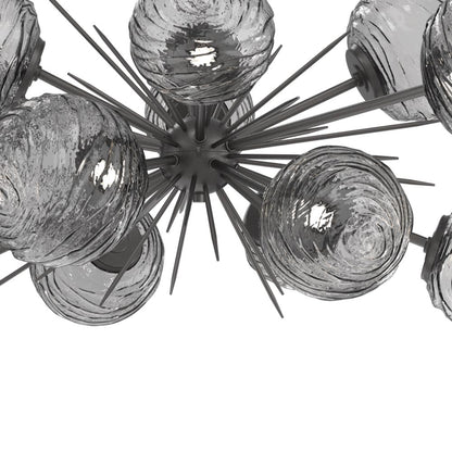 Gaia Oval Starburst LED Chandelier in Detail.