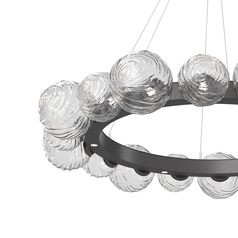 Gaia Radial Ring LED Chandelier in Detail.