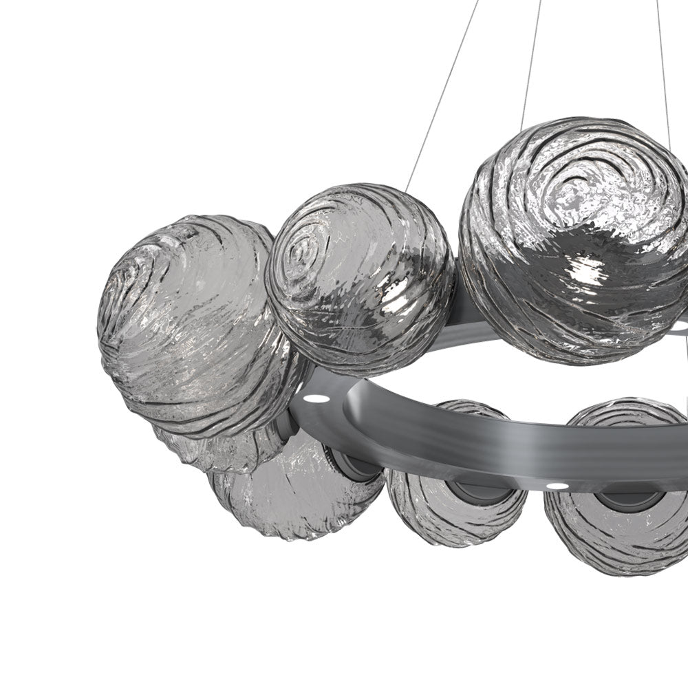 Gaia Radial Ring LED Chandelier in Detail.