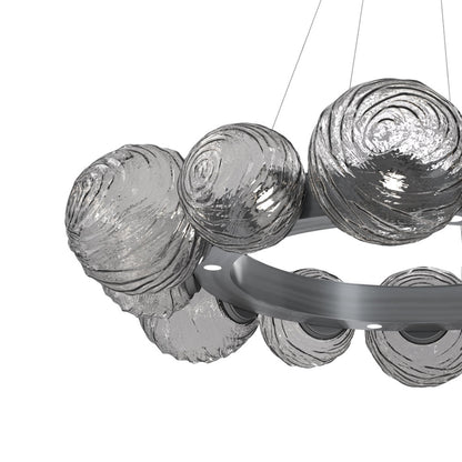 Gaia Radial Ring LED Chandelier in Detail.