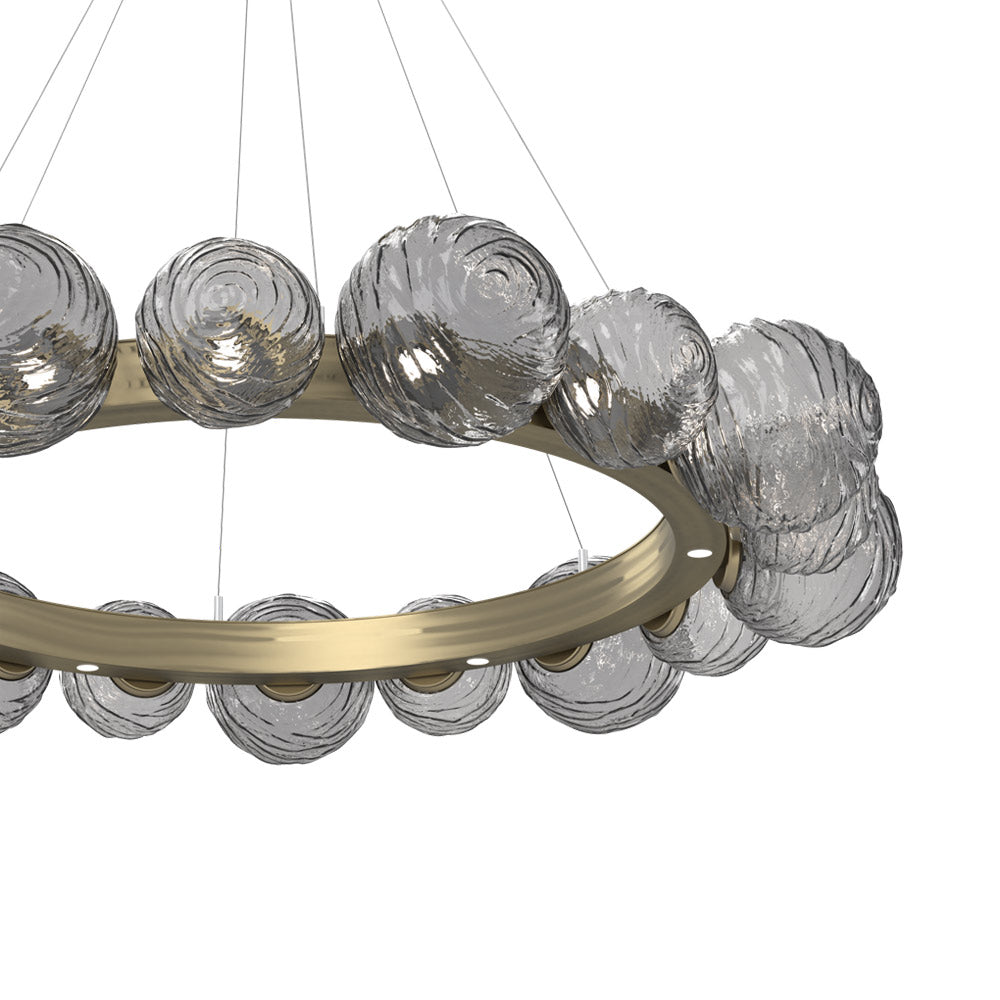 Gaia Radial Ring LED Chandelier in Detail.