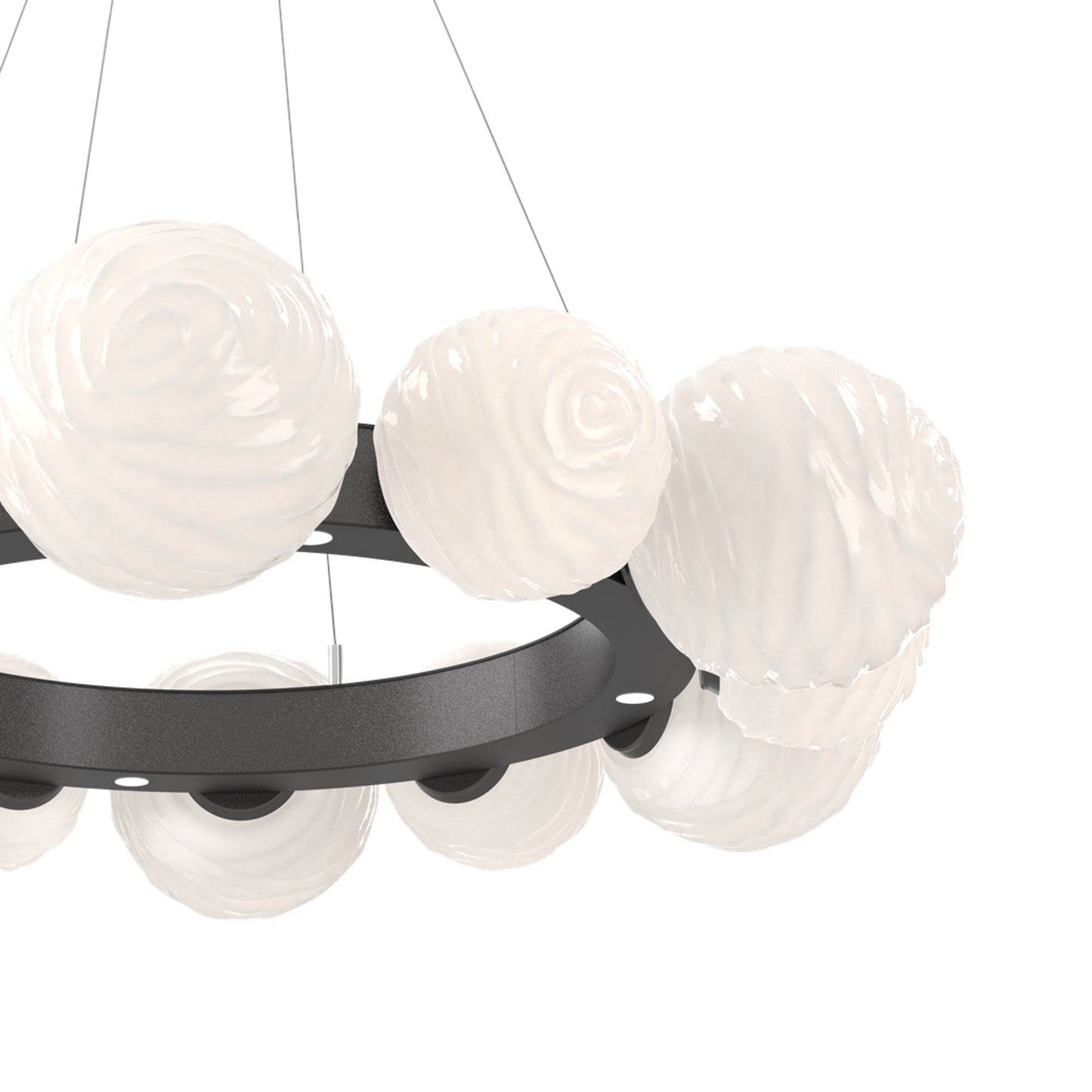 Gaia Radial Ring LED Chandelier in Detail.