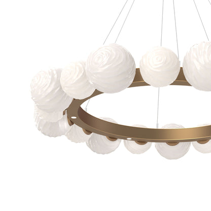 Gaia Radial Ring LED Chandelier in Detail.