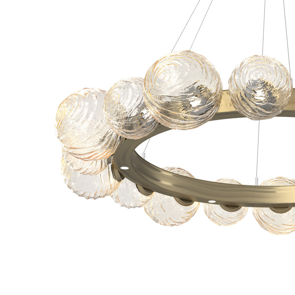 Gaia Radial Ring LED Chandelier in Detail.
