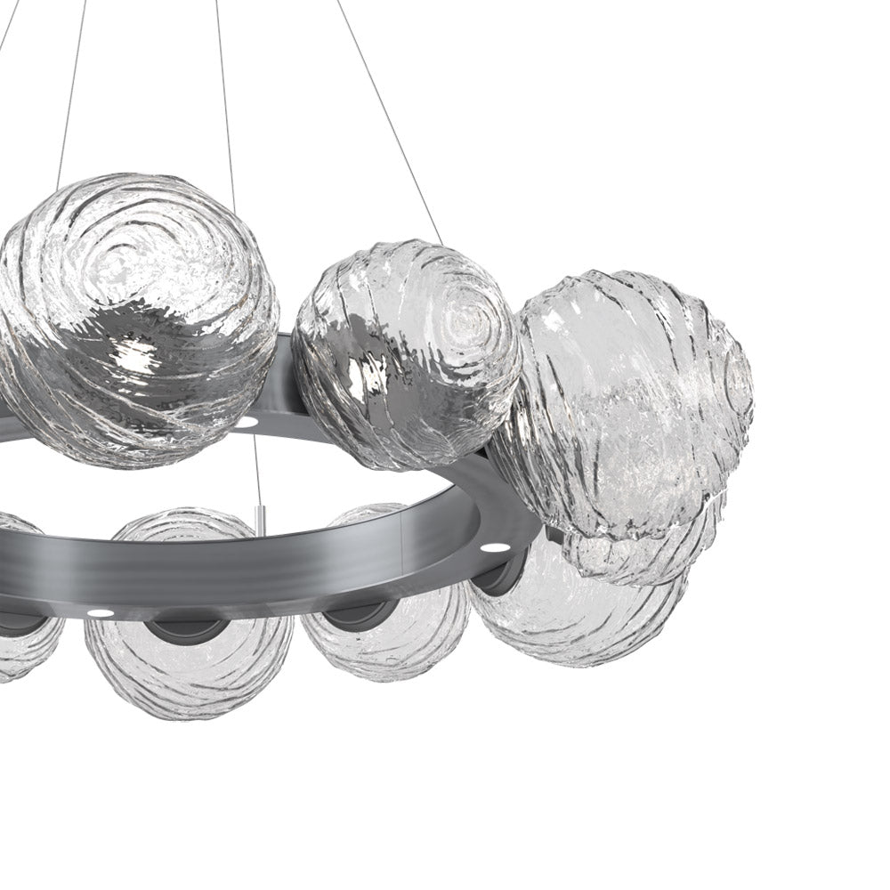 Gaia Radial Ring LED Chandelier in Detail.