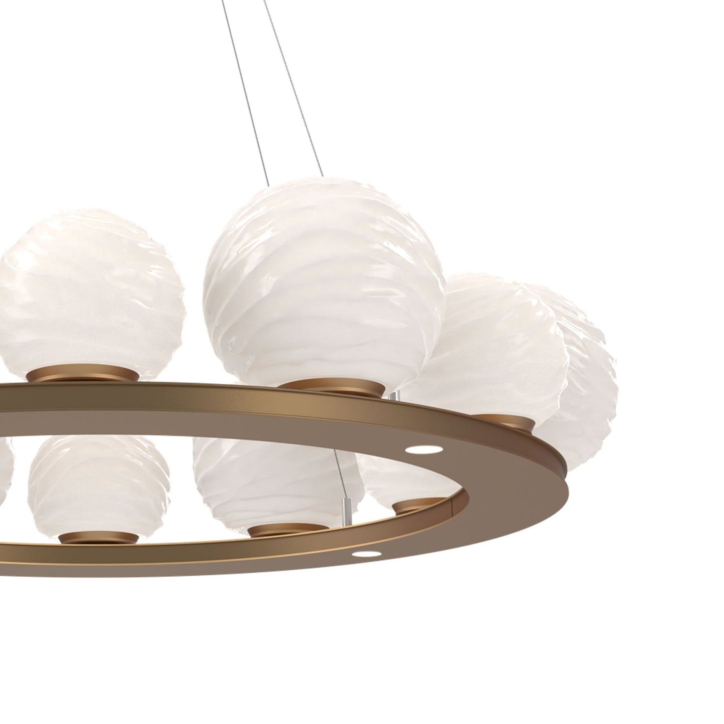 Gaia Ring LED Chandelier in Detail.