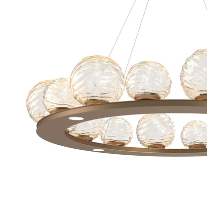 Gaia Ring LED Chandelier in Detail.