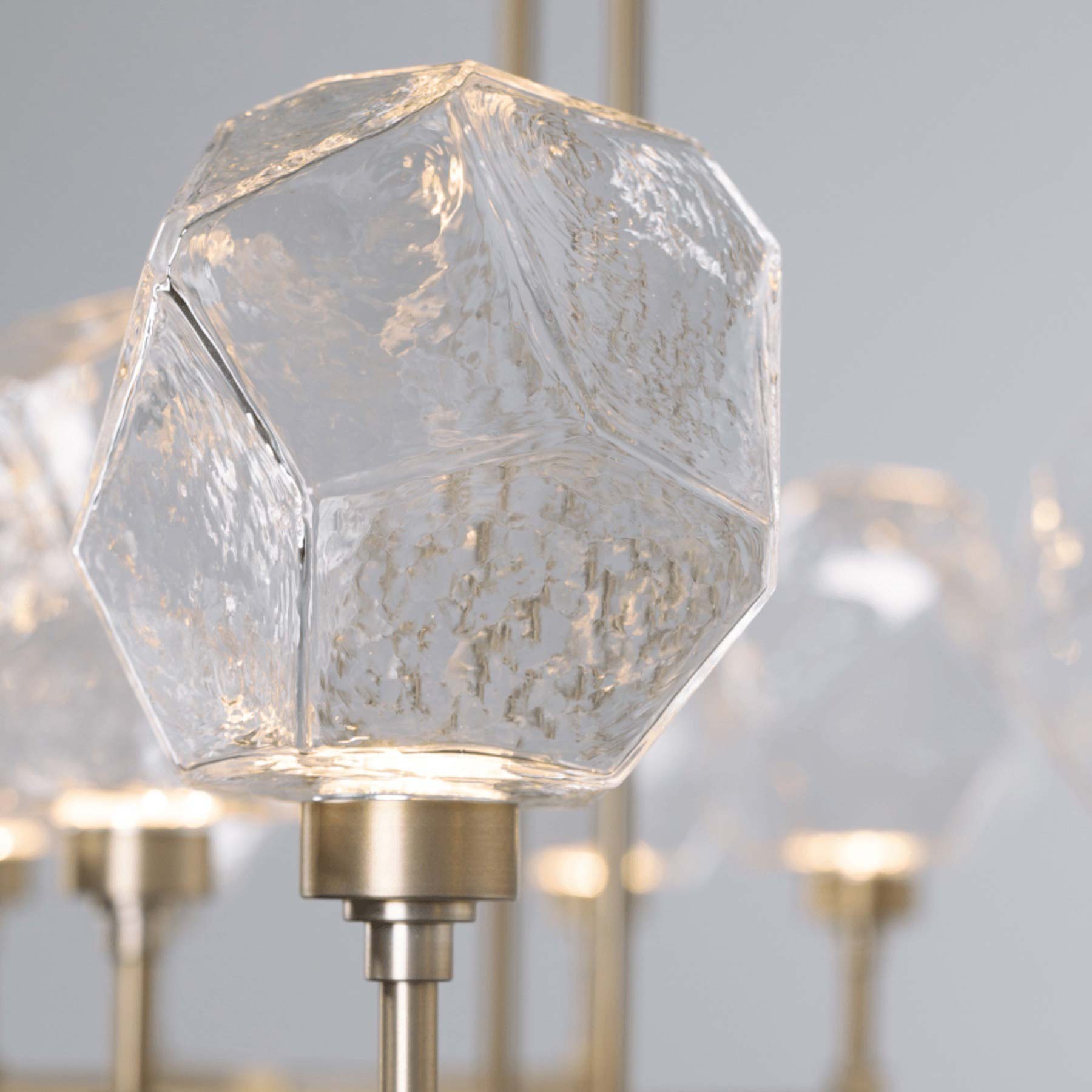 Gem Belvedere Linear LED Chandelier in Detail.