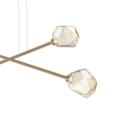 Gem Double Moda Linear LED Chandelier in Detail.