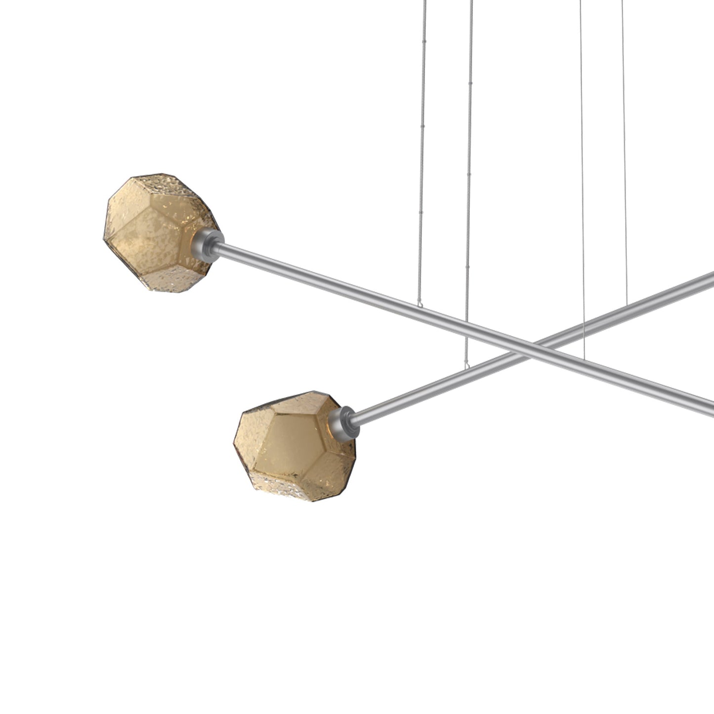 Gem Double Moda Linear LED Chandelier in Detail.