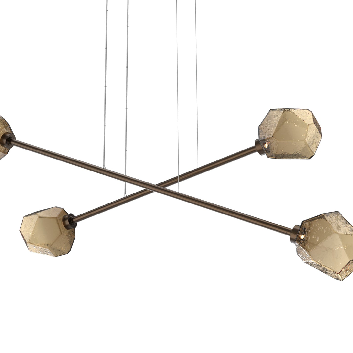 Gem Double Moda Linear LED Chandelier in Detail.