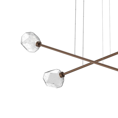 Gem Double Moda Linear LED Chandelier in Detail.