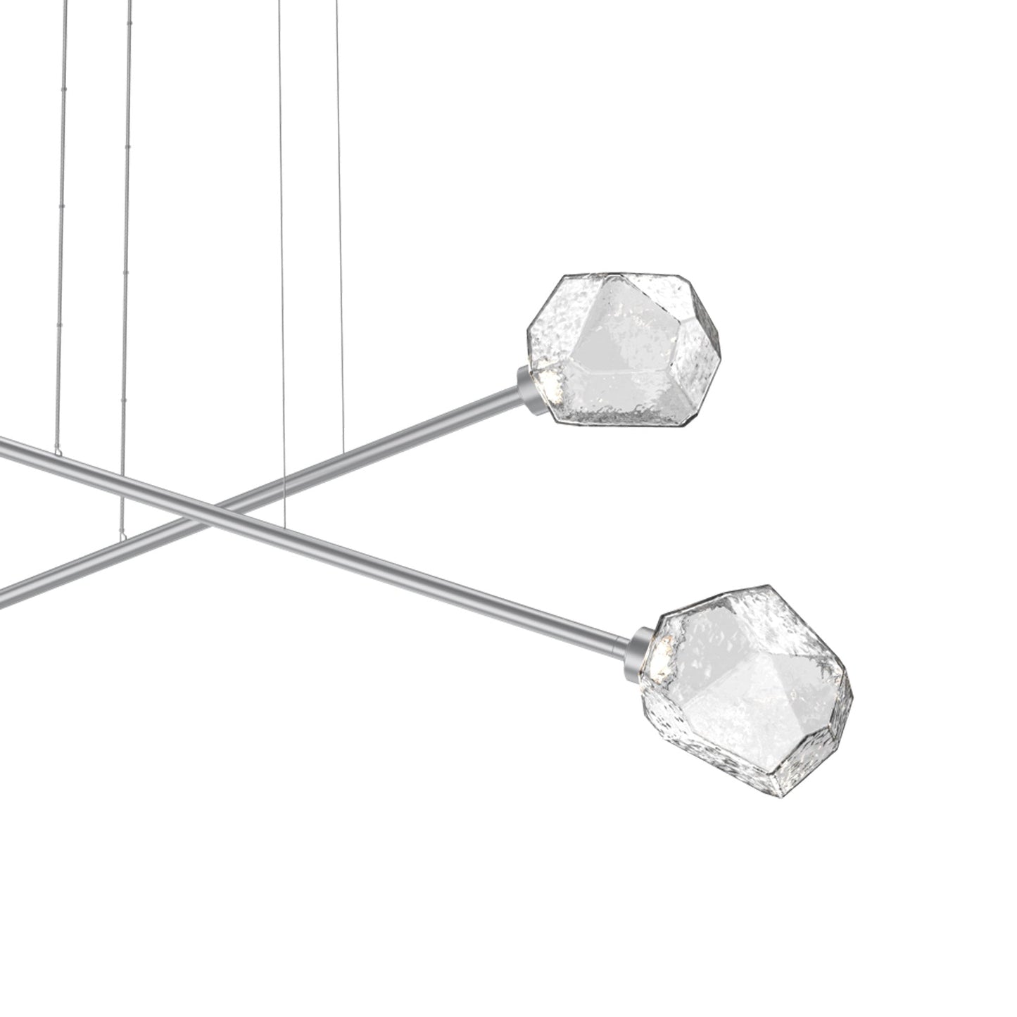Gem Double Moda Linear LED Chandelier in Detail.