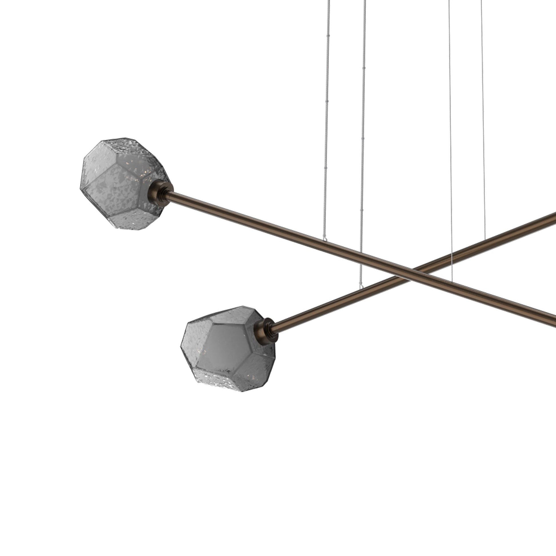 Gem Double Moda Linear LED Chandelier in Detail.