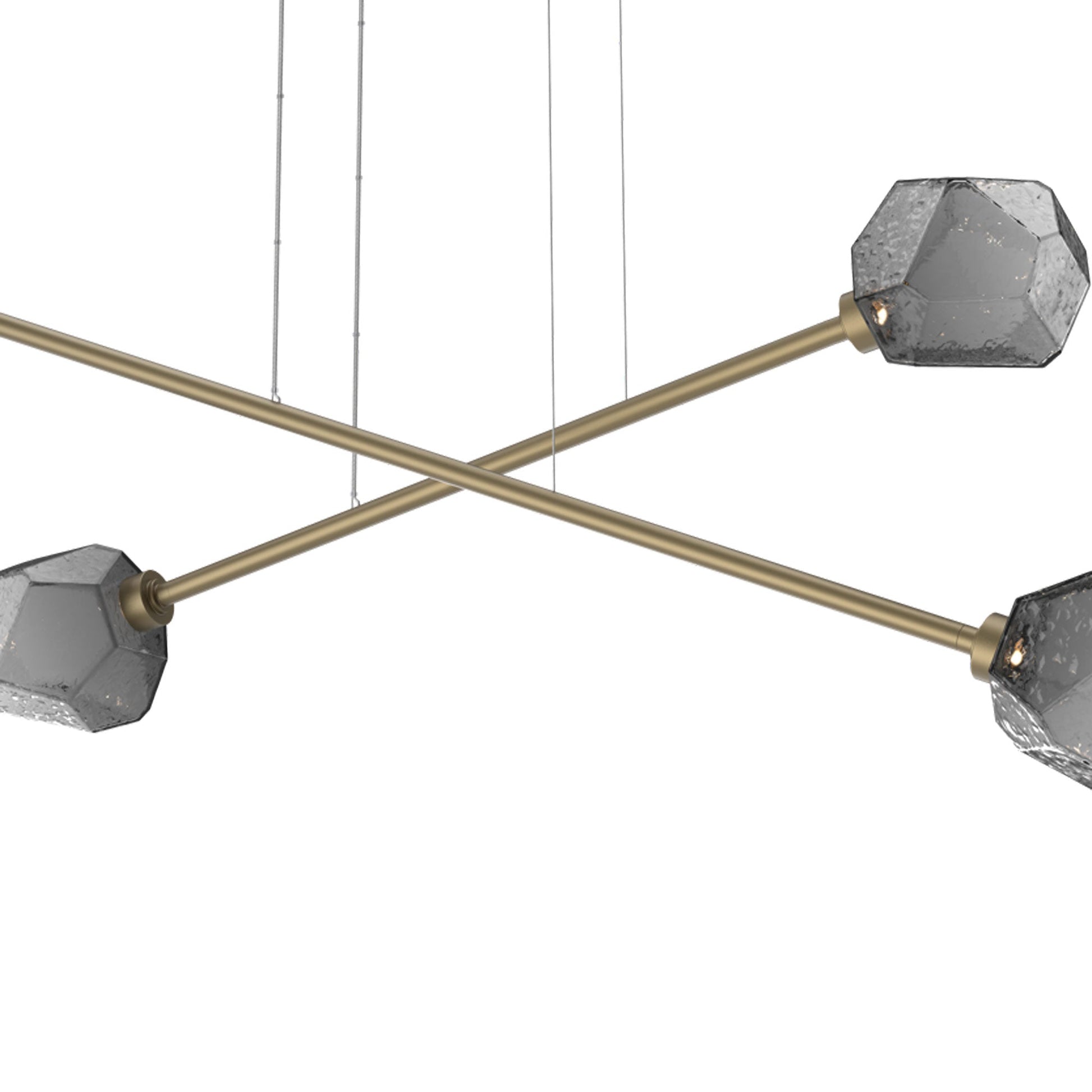 Gem Double Moda Linear LED Chandelier in Detail.