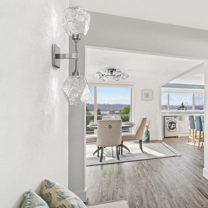 Gem LED Double Wall Light in living room.