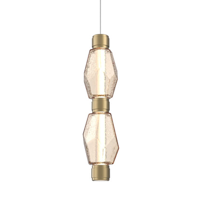 Gem Mandrel Double LED Pendant Light in Detail.