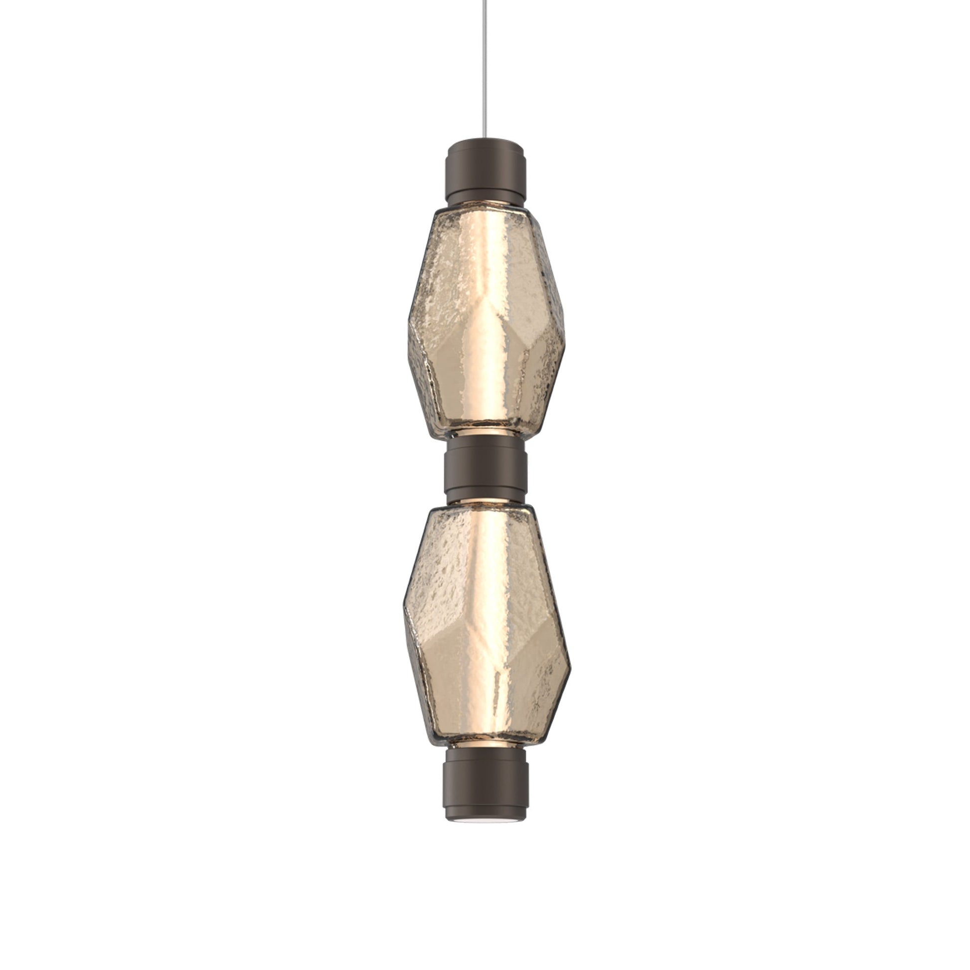 Gem Mandrel Double LED Pendant Light in Detail.