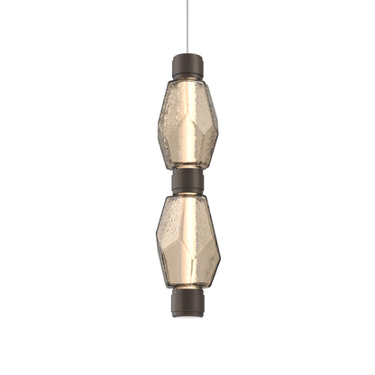 Gem Mandrel Double LED Pendant Light in Detail.