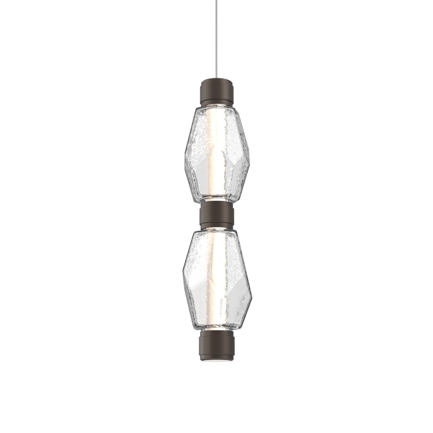 Gem Mandrel Double LED Pendant Light in Detail.
