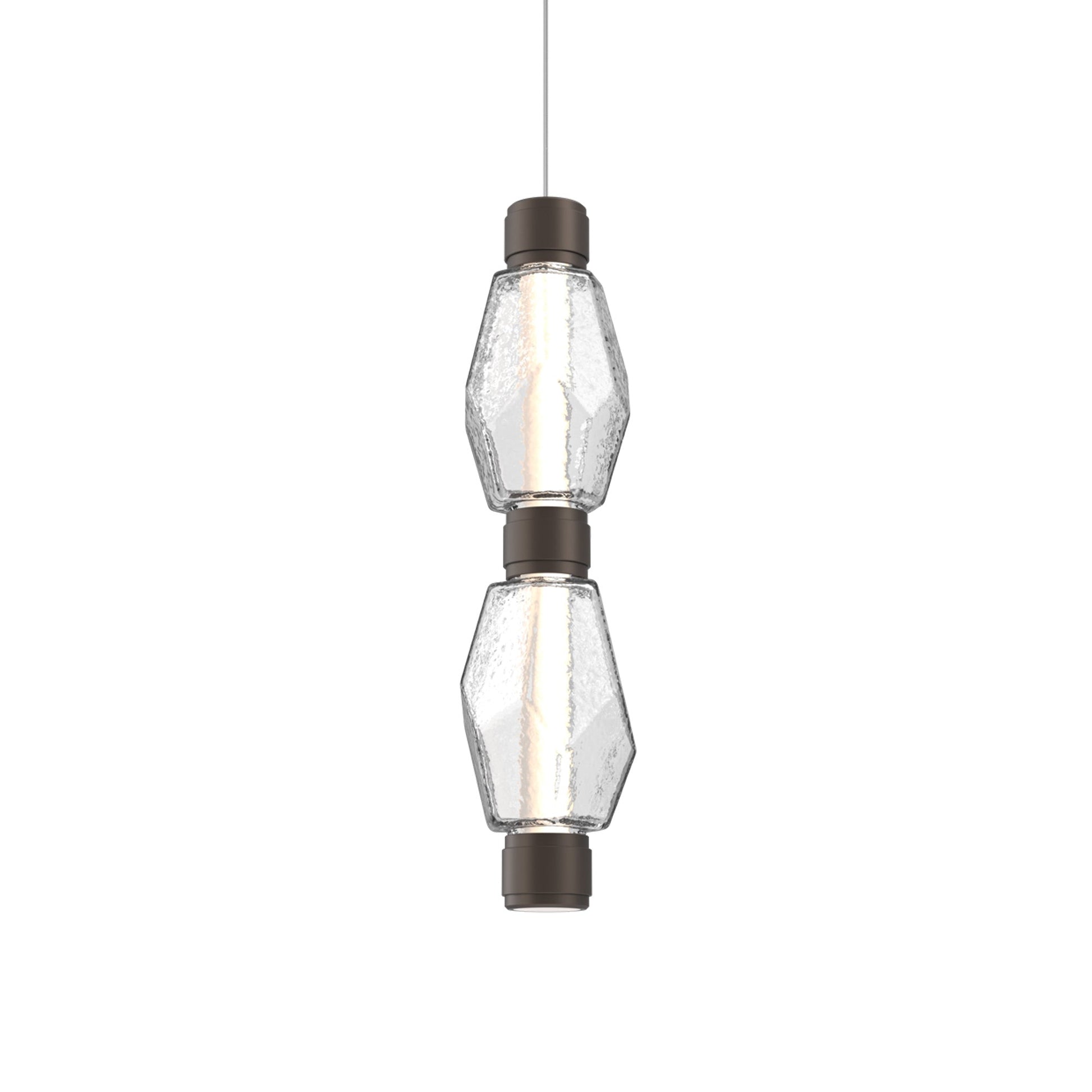 Gem Mandrel Double LED Pendant Light in Detail.