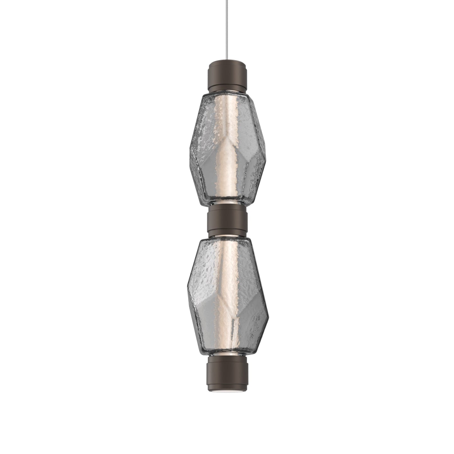 Gem Mandrel Double LED Pendant Light in Detail.