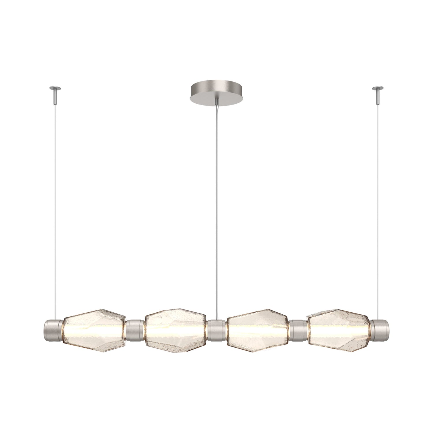Gem Mandrel Linear LED Chandelier.