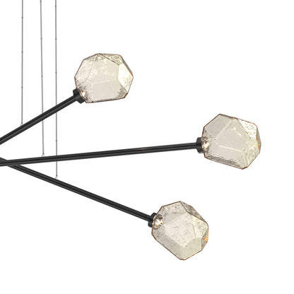 Gem Triple Moda Linear LED Chandelier in Detail.