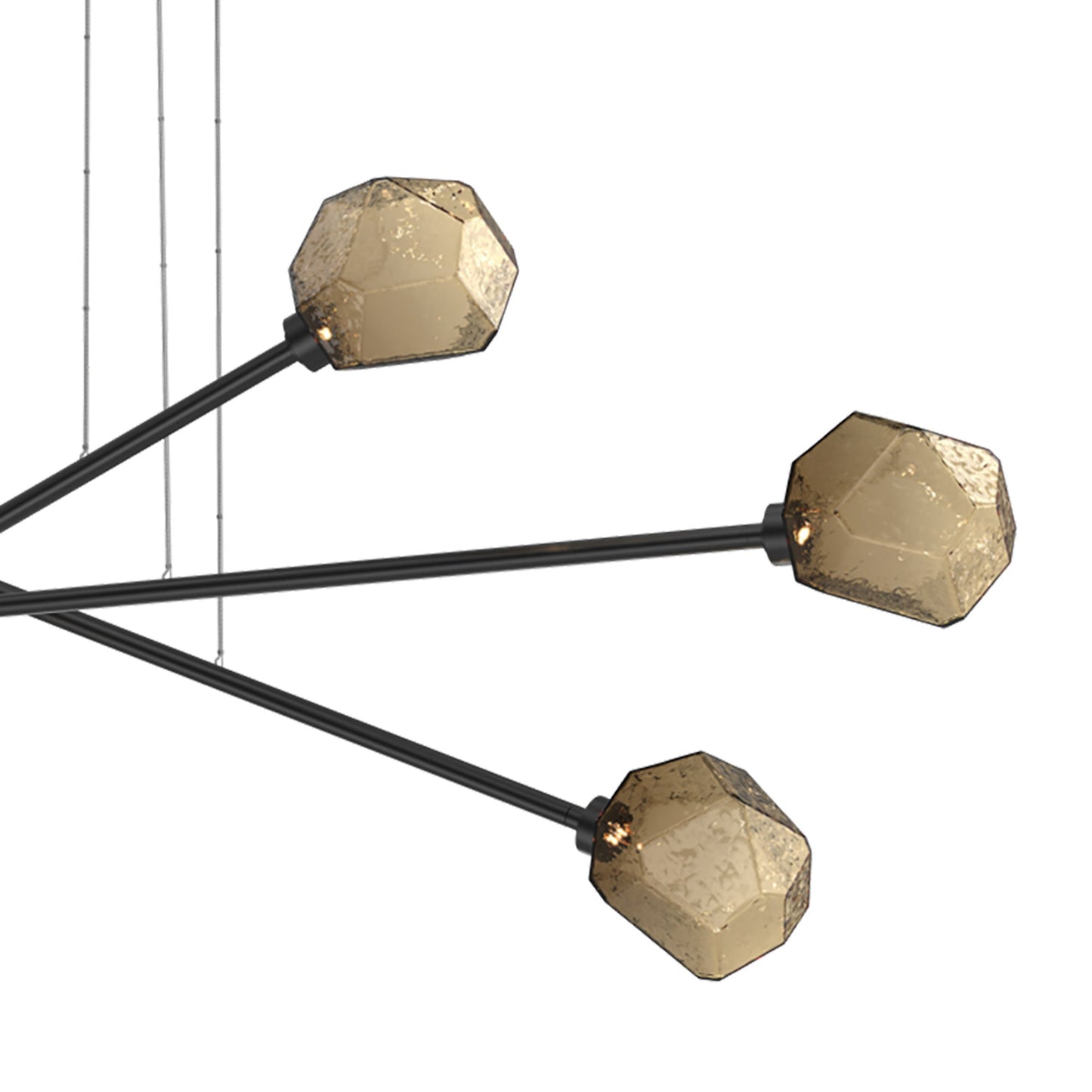 Gem Triple Moda Linear LED Chandelier in Detail.
