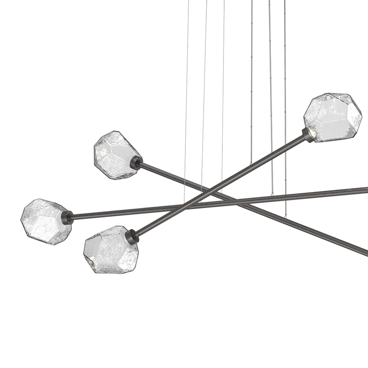 Gem Triple Moda Linear LED Chandelier in Detail.