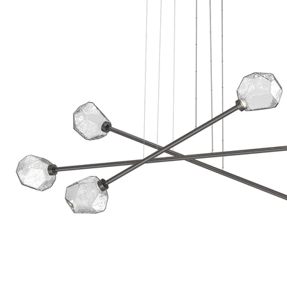 Gem Triple Moda Linear LED Chandelier in Detail.