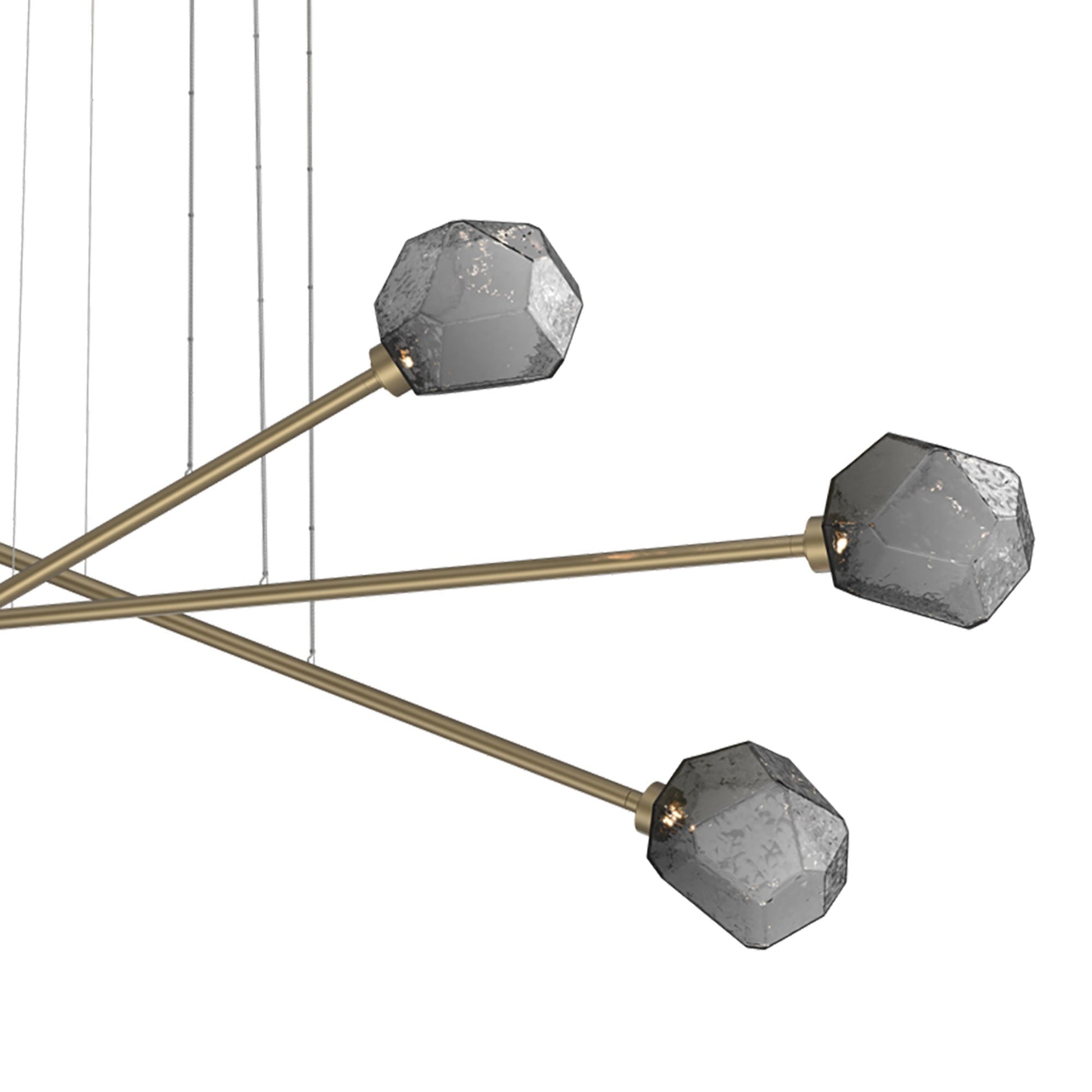 Gem Triple Moda Linear LED Chandelier in Detail.