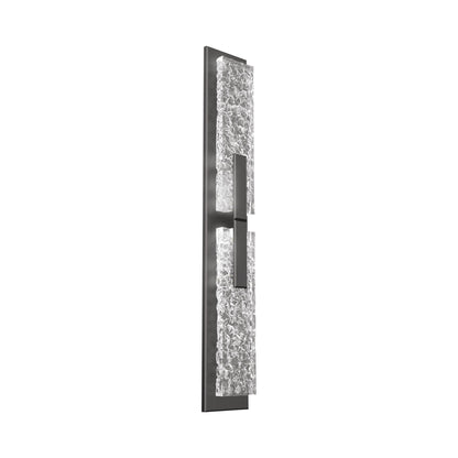 Glacier Double LED Wall Light in Graphite.
