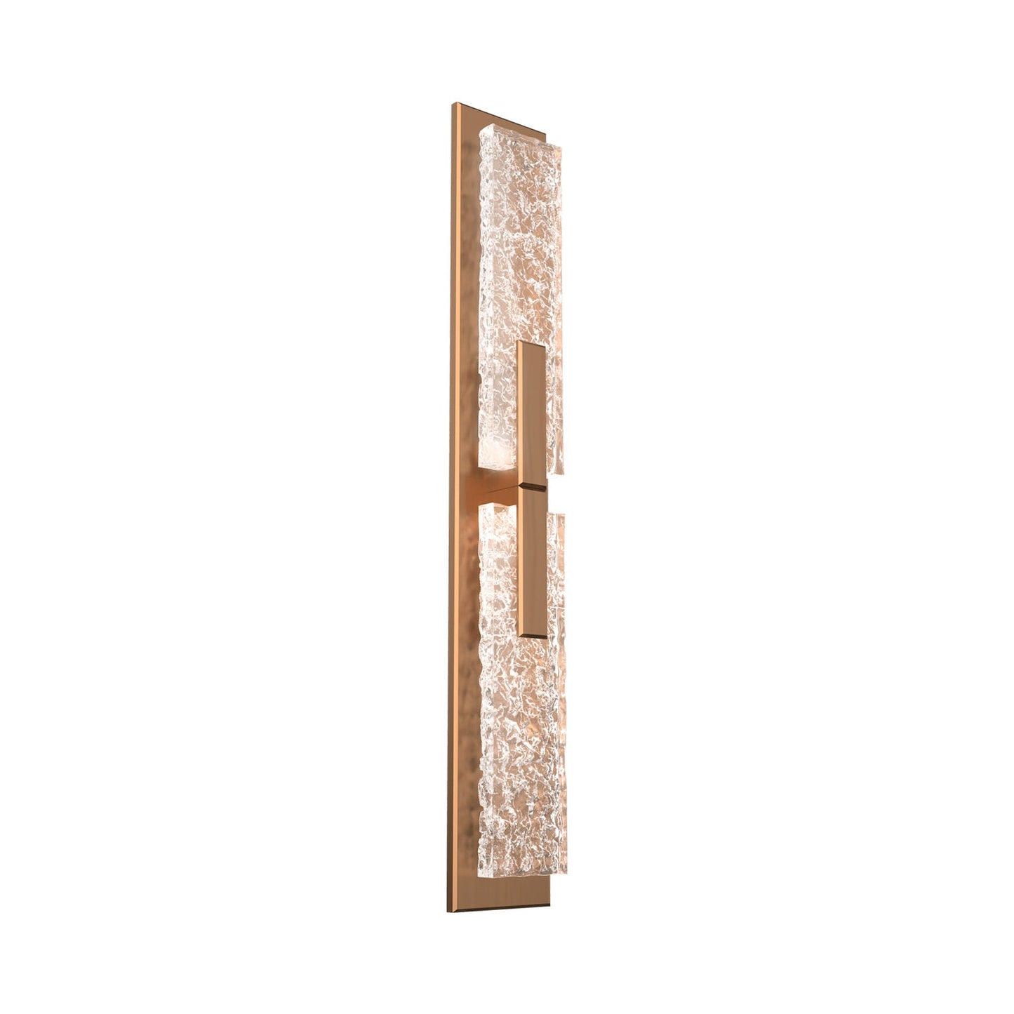 Glacier Double LED Wall Light in Oil Rubbed Bronze.